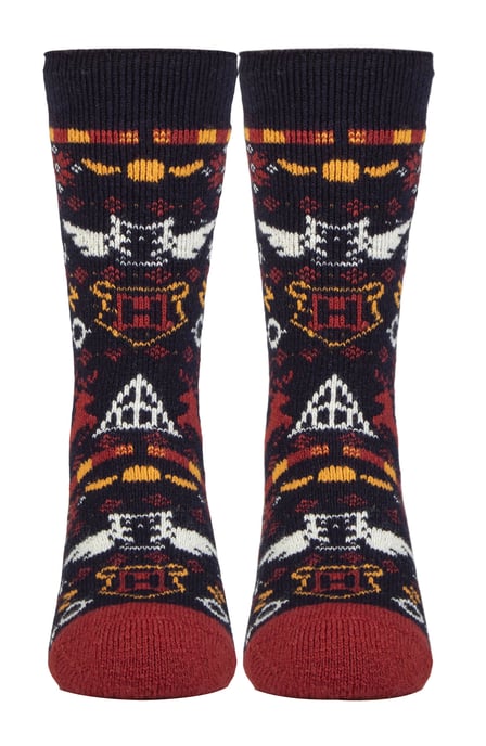 Damen Neuheit Harry Potter Socken | Wärmehalter Lite | Winter warm Spaß Muster Socken für Frauen - Harry Potter - Image 1