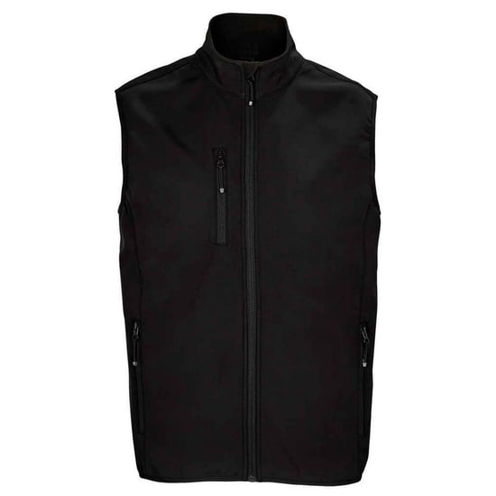 SOLS Herren Falcon Softshell Recycled Body Warmer (Schwarz) - Image 1