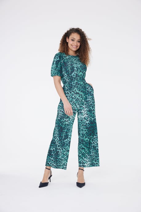 Nia Leopard Print Jumpsuit - Image 1