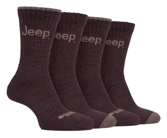 JEEP - 4 Paar Herren Anti Blister dick gepolstert Luxus Boot Socken - Image 1