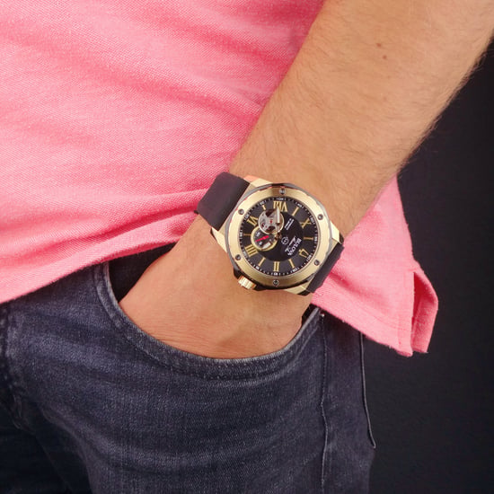 Bulova Marine Star Herrenuhr schwarz 98A272 - Image 5