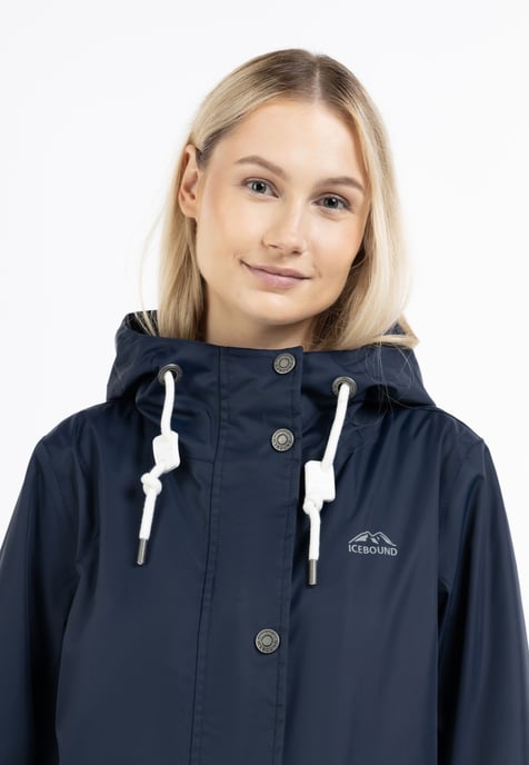 ICEBOUND Regenjacke mit Innenprint Damen Marine - Image 3