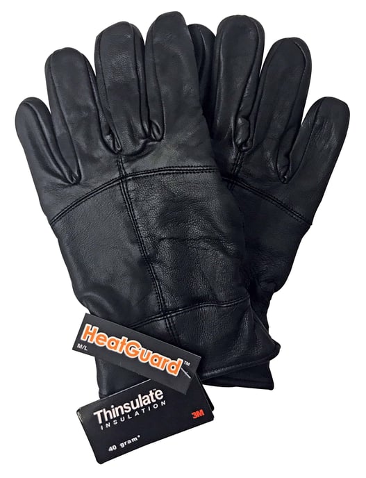 Herren 3M Thinsulate 40 Gramm Thermoisolierung Winter Lederhandschuhe - Image 2