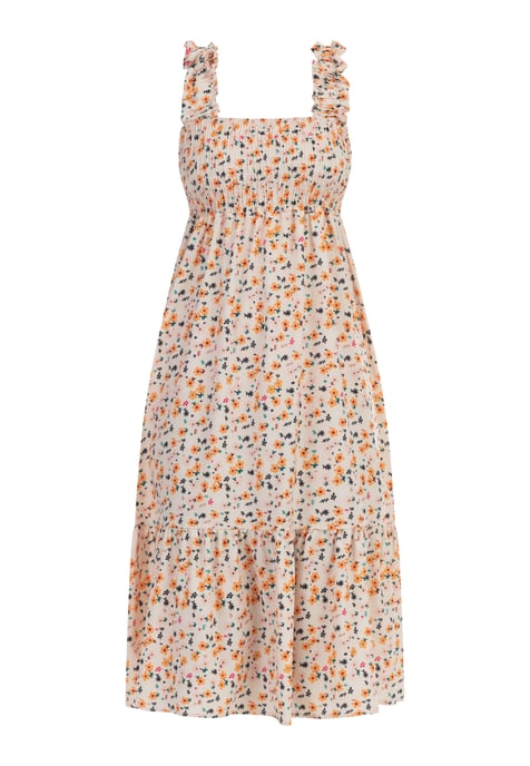 Mymo Midikleid Damen Creme Mehrfarbig - Image 1