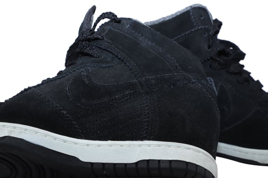 Nike Dunk Sky Hi Sneakers in Schwarz-Gummi-Leder - Image 5