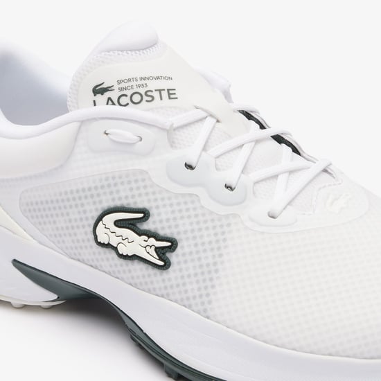 Men's Lacoste Golf Point Trainers in White Green - Image 6