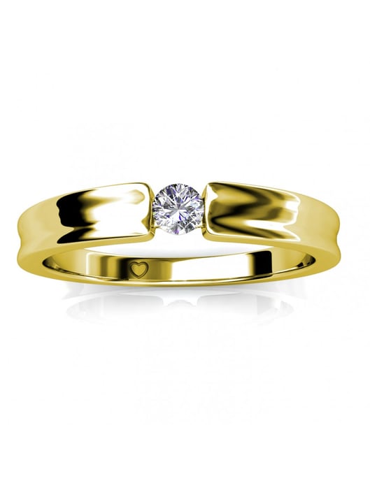Simplicity Ring - Gold und Kristall - Image 3