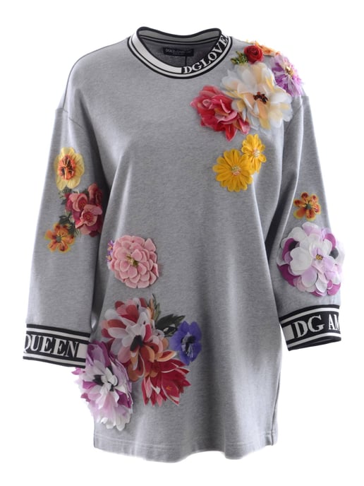Dolce & Gabbana Women Flowers Sweatshirt - Image 1
