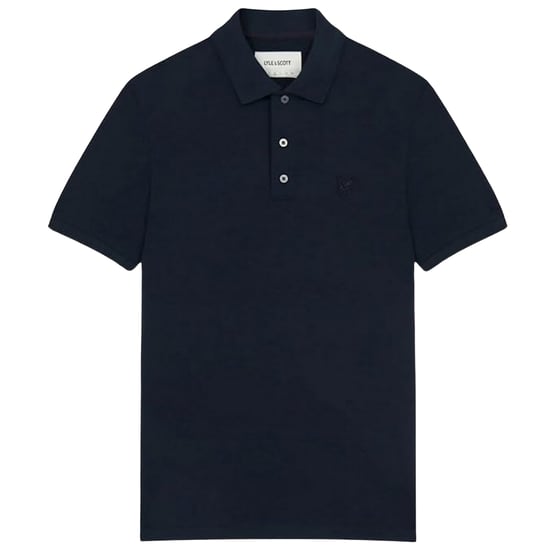 Lyle & Scott Tonal Eagle Marineblaues Poloshirt - Image 1