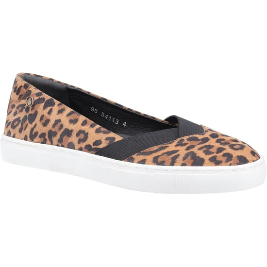 Hush Puppies Womens/Ladies Tiffany Leopard Print Wildleder Schuhe (Braun) - Image 1