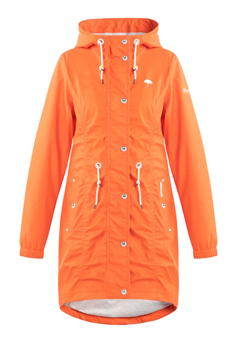 Schmuddelwedda Regenmantel Damen Orangerot-280 - Image 1