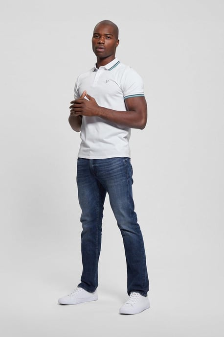 Sport Piqué Polo Weiß - Image 1
