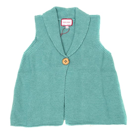 Knitted vest with lapel collar 17I11901 baby