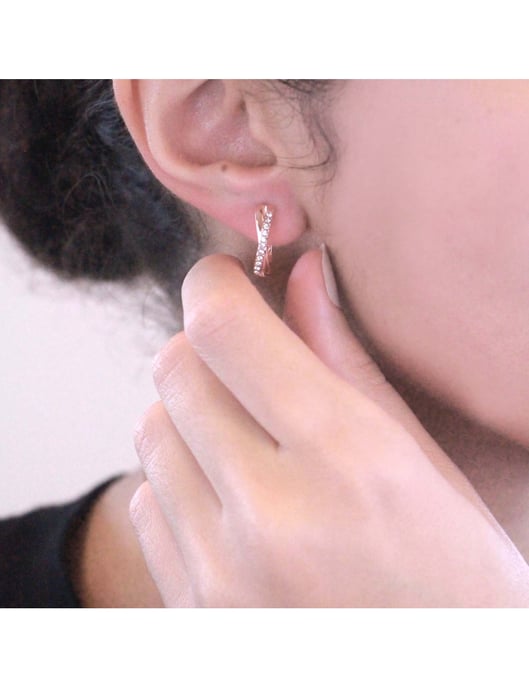 Criss und X Duo Set : Rose Gold und Kristall - Image 4