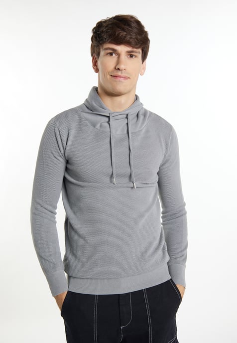 Mo Strick Pullover Herren Grau - Image 3