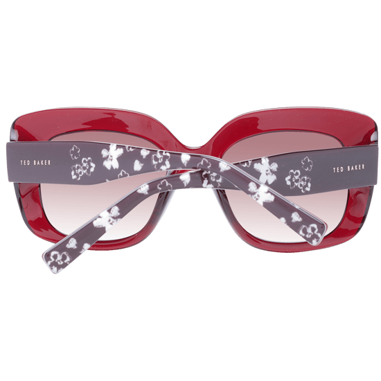 Ted Baker Cat Eye Womens Crystal Dark Red Brown Red Gradient TB1675 Hattie