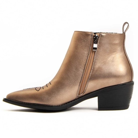 Montevita Heel Ankle Boot Espuela In Gold