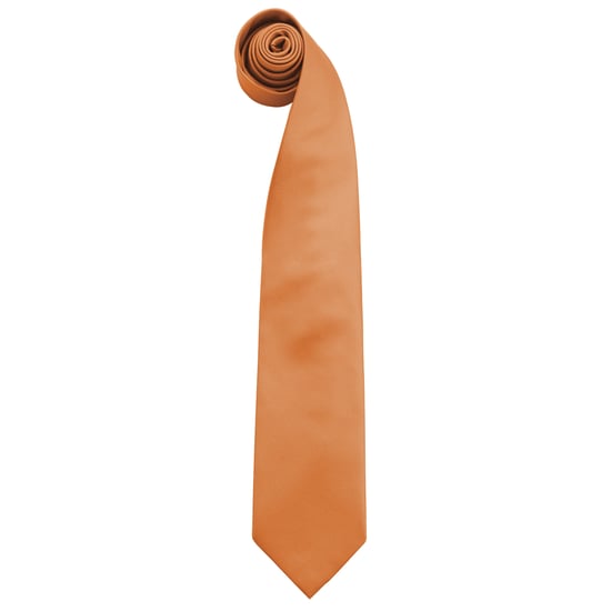 Premier Mens Fashion "Colours" Arbeit Clip auf Krawatte (Packung mit 2) (Orange) - Image 1