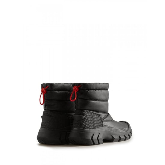 Einkaufen Für Unerschrockene Kurze Schneestiefel Für Damen Aus Schwarzem Leder. - Image 4