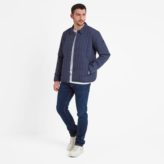 Ludwell Mens Shacket Dark Indigo