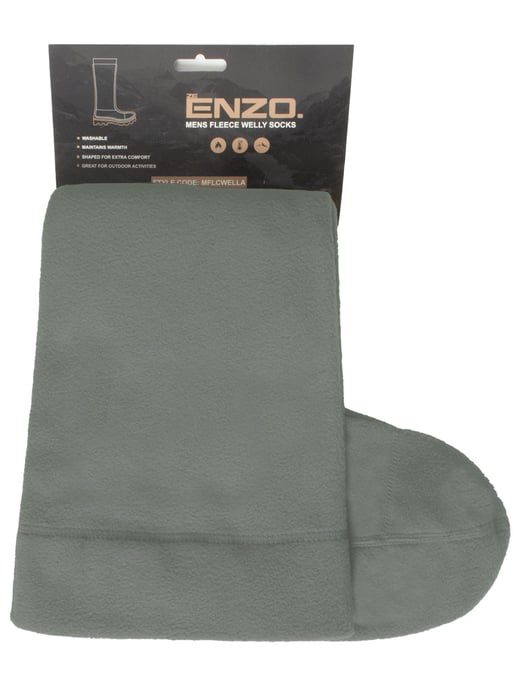 Enzo | Herren Fleece Gummistiefel Socken - Image 2