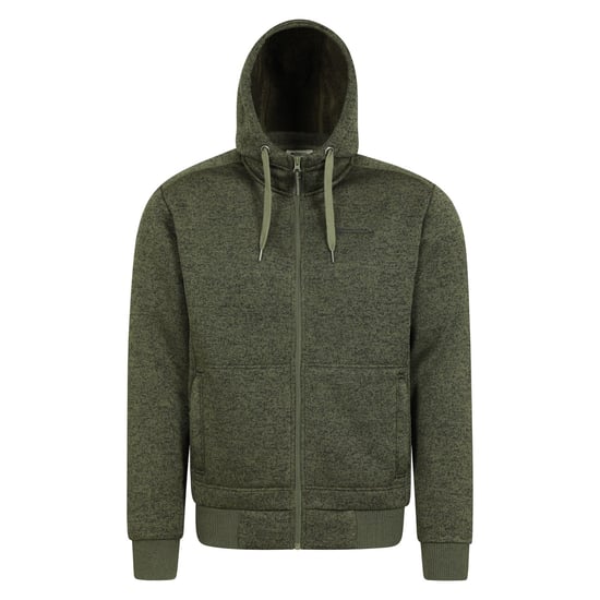 Mountain Warehouse Herren Nevis II Kunstpelz Hoodie (Grün) - Image 1