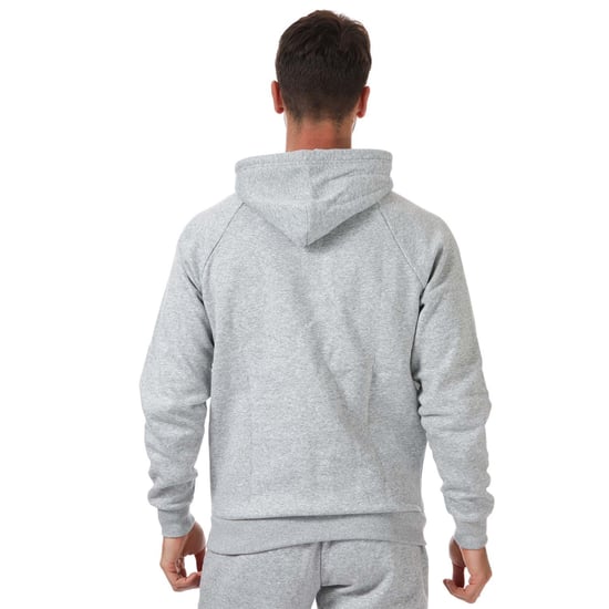 Men's Under Armour UA Rival Fleece Graphic Hoody in Grey