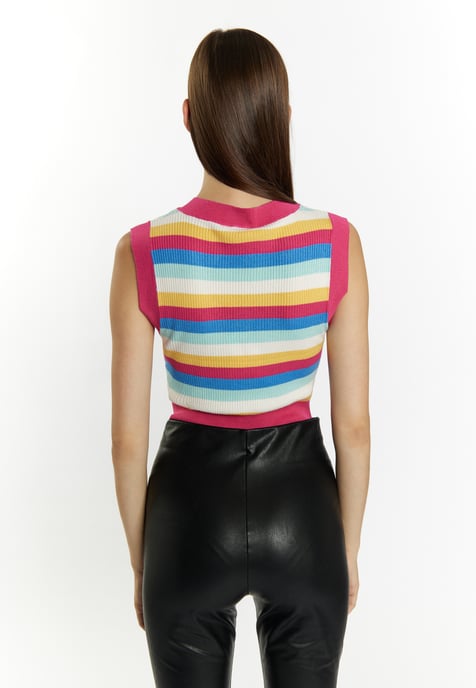 Mymo strickpullunder Damen Rosa Mehrfarbig - Image 4