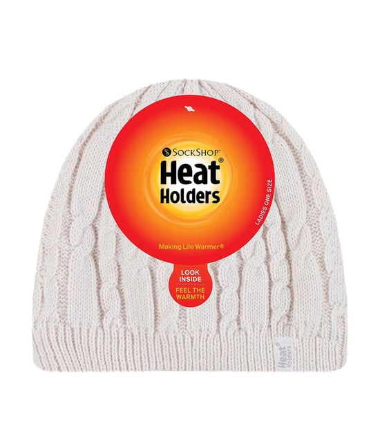 Damen gerippt Kabel stricken Fleece gefüttert Thermal gestrickt Beanie Hut - Image 2