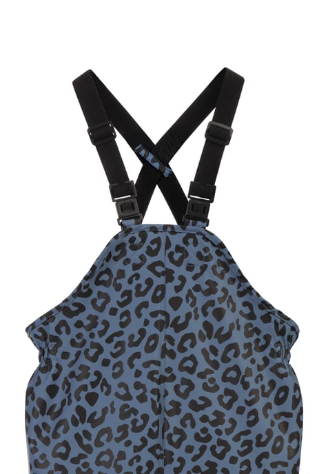 Schmuddelwedda Regenhose Mädchen Blau Grau Schwarz Leo - Image 3
