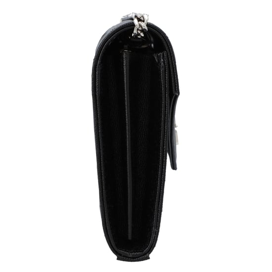 Saint Laurent Klassische Cassandre Kettenbörse aus Grain De Poudre Leder Schwarz - Image 3