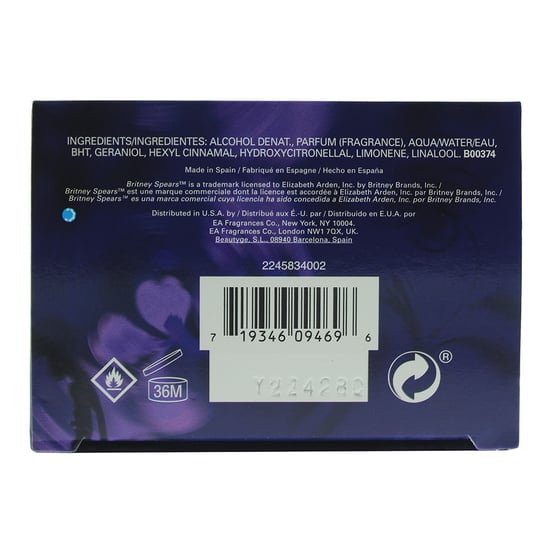 Britney Spears Midnight Fantasy Eau De Parfum 50ml Spray für sie - Image 4