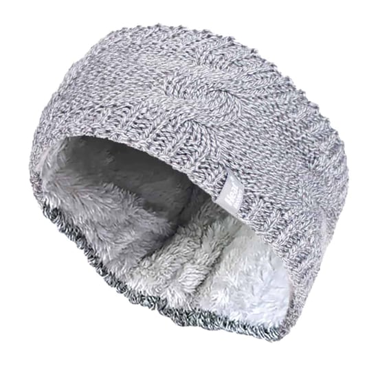 Damen Kabel gestrickt Fleece gefüttert Thermal Winter Ohrwärmer Stirnband - Image 1