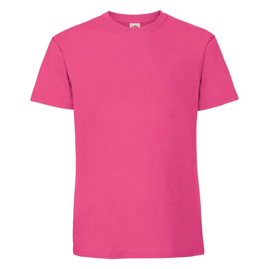 Fruit Of The Loom Herren Iconic 195 Ringspun Premium Tshirt (Fuchsia) - Image 1