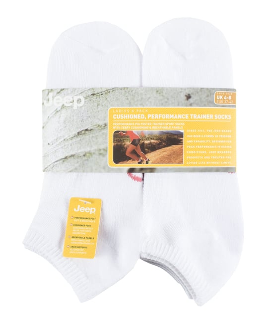 JEEP - 6 Paar Damen Performance Poly Low Knöchel Länge Trainer Socken - Image 2