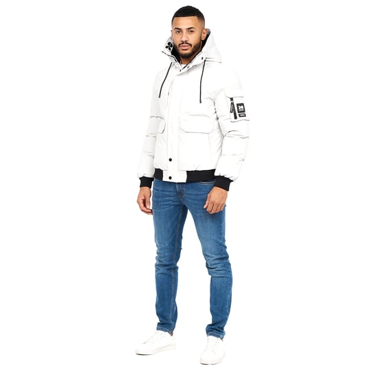 Crosshatch - "Milwaka" Jacke für Herren (Grau/Rosa) - Image 5