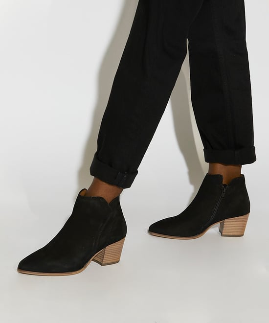 Dune Parlour Nubuk Damenstiefel In Schwarz - Image 3