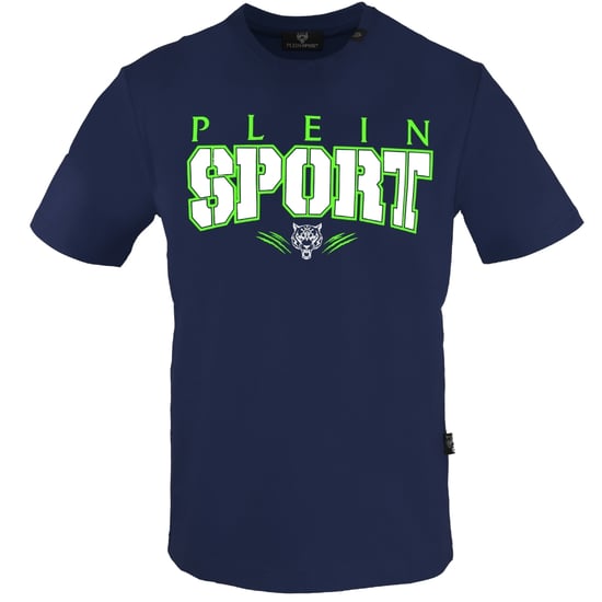Plein Sport Bold Sport Logo Marineblaues T-Shirt - Image 1