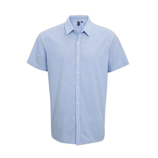 Premier - Hemd für Herren kurzärmlig (Hellblau/Weiß) - Image 1