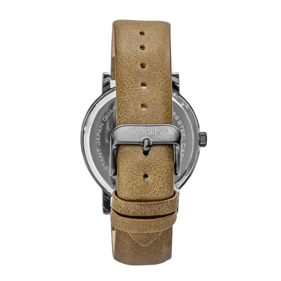 Simplify The 7000 Leather-Band Watch