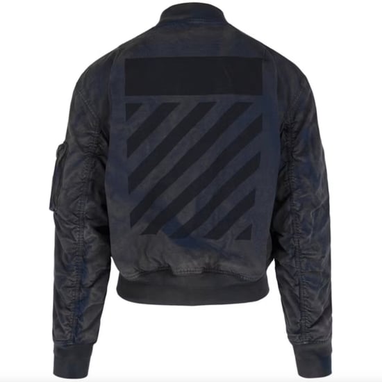 Off-White Diag Tab Vintage Outerspace Blue Bomber Jacket