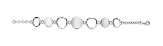 Orphelia Damen 925 Sterling Silber Set: Kette + Armband - Silber SET-025 - Image 3