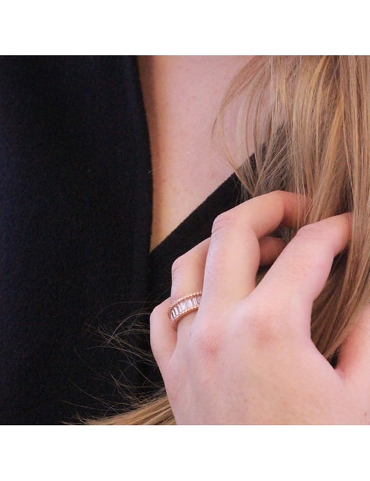 Glamour Lock Ring - Rose Gold und Kristall - Image 6