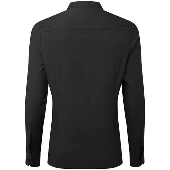 Premier - Formelles Hemd Opa-Kragen für Damen (Schwarz) - Image 2