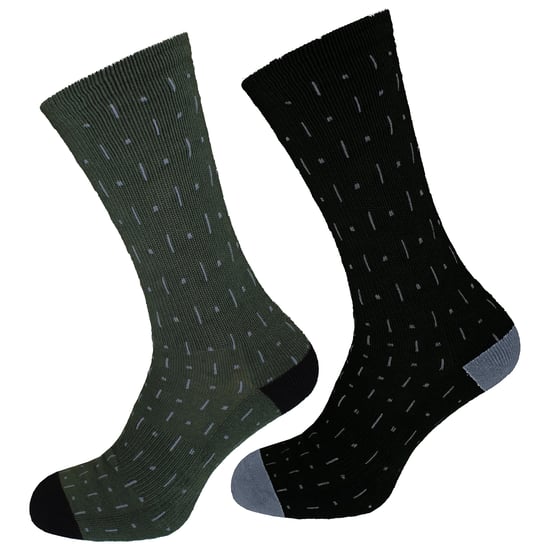 Oakley 2er-Pack Ltch Herren Grün/Schwarze Fahrradsocken - Image 1