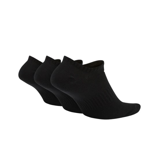 Nike SX7678 Unisex Everyday Lightweight Training No Show Socks Black 3 Pair