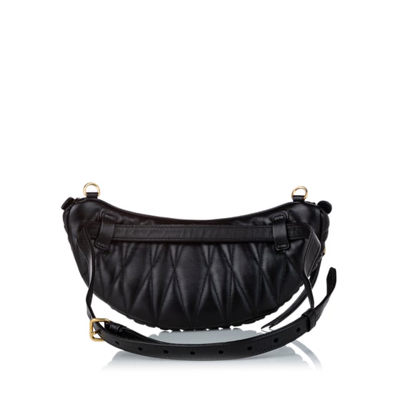 Vintage Miu Miu Matelasse Belt Bag Black
