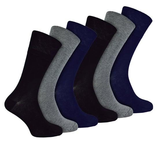 IOMI - 6 Pack Herren Diabetiker Bambus Socken | Extra breite nahtlose lockere nicht elastische Socken - BNG - Image 1