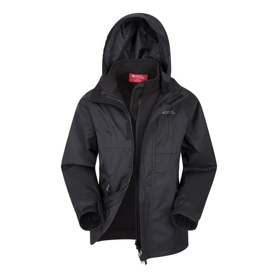 Mountain Warehouse Childrens/Kids Bracken Extreme 3 In 1 Wasserdichte Jacke (Schwarz) - Image 4