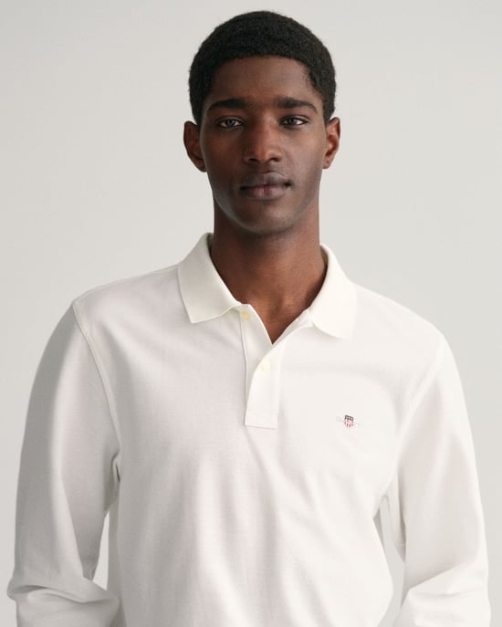 Gant Regular Shield Longsleeve Pique Rugger Poloshirt - Image 3